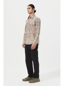 Genes Lecoanet Hemant - Genes Lecointe Hemant Regular Fit Button-Up Shirt In An All-Over Kantha Print
