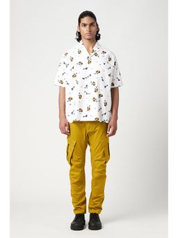 Genes Lecoanet Hemant - Genes Lecointe Hemant Easy Fit Half Sleeve Shirt In An All-Over Fish Print