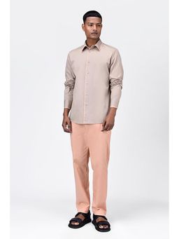 Genes Lecoanet Hemant - Genes Lecointe Hemant Regular Fit Button Up Shirt with Raw Edge Finish