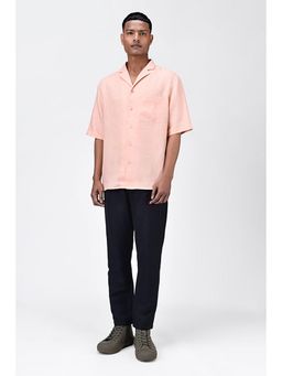 Genes Lecoanet Hemant - Genes Lecointe Hemant Linen Shirt with Half Sleeves and Signature Dart Detail