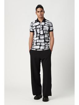 Genes Lecoanet Hemant - Genes Lecointe Hemant Regular Fit Polo T-Shirt With All-Over Abstract Check Print