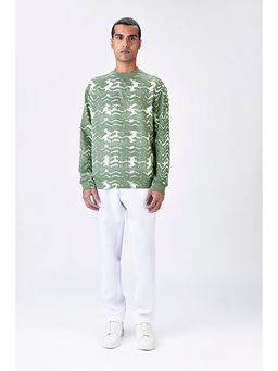 Genes Lecoanet Hemant - Banana Crepe Sweatshirt With Solar Flare Print