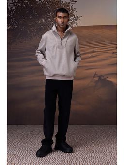 Genes Lecoanet Hemant - Mastic Double Layer Fleece Half-Zip Sweatshirt
