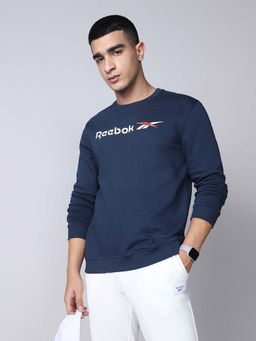 Reebok - Men Navy Blue Sweatshirts