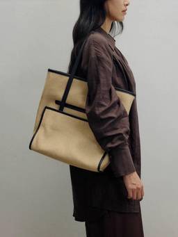 MISS MOSA BY AKANKSHA - Pablo Canvas Tote Bag Beige