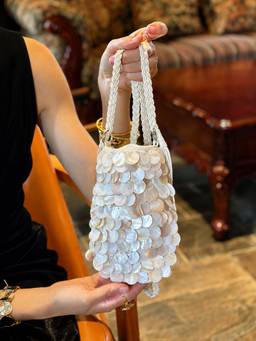 MISS MOSA BY AKANKSHA - Zoey Shell Sling Bag Beige