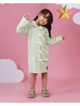 Avokiddos - Green Girls Little Avocado Shirt Dress