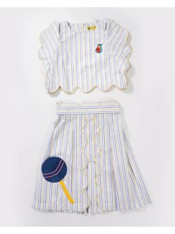 Avokiddos - Girls Lollipop Pocket Skirt Top Co-Ord (Set of 2)