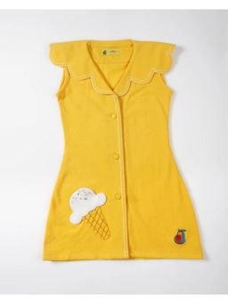 Avokiddos - Yellow Girls Sunflower Girl Dress