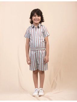 Avokiddos - Unisex Striped Relaxed Playsuit