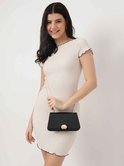 Fastrack - Ivory Black Party Sling Bag for Women