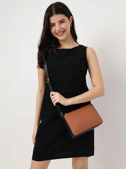 Fastrack - Tan Sling Bag for Women