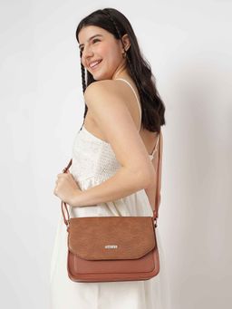 Fastrack - Tan Sling Bag for Women