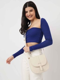 Fastrack - Beige Sling Bag for Women