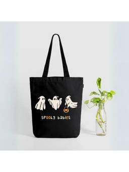EcoRight - Canvas Tote Bag with Zip - Spookie