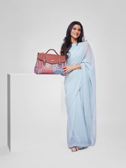 Zouk - Konkona Heritage Satchel Bag - Multicolor Mandala Print
