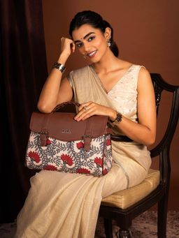 Zouk - Konkona Heritage Satchel Bag - Nawabi Couture