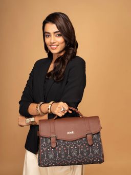 Zouk - Konkona Heritage Satchel Bag - Taj Guldasta