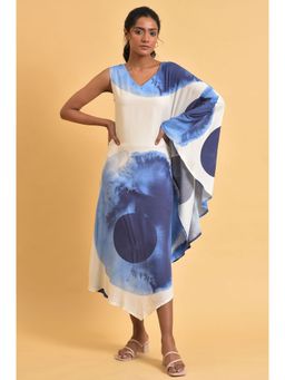 W - Blue Polka Dots Kaftan