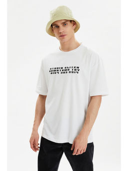 Trendyol - Man White T-Shirt