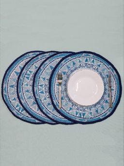 AME - Decorative Round Placemat La Mariposa Bohemian 15" Round S4