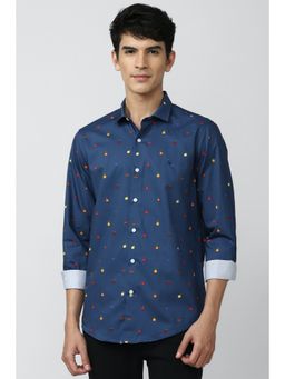 Simon Carter - Printed Navy Shirt