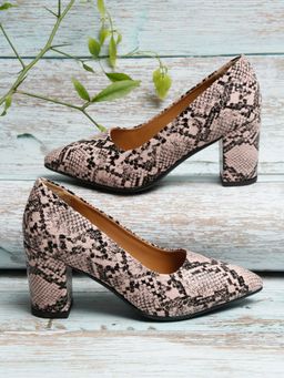 Bruno Manetti - Women's Nude Slip-On Pointed Toe Back Close Comfort Heels