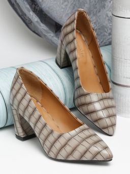 Bruno Manetti - Women's Nude Slip-On Pointed Toe Back Close Comfort Heels