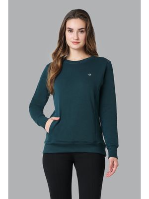Felpa Donna ARIAT Ponderosa Crew Con Dettagli Riflettenti - Maglia Di Tuta In Cotone E Poliestere, Grigia - 3