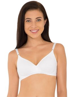 Jockey - 1581 Wirefree Non-Padded Cotton Medium Coverage Beginners Bra - White (34A)