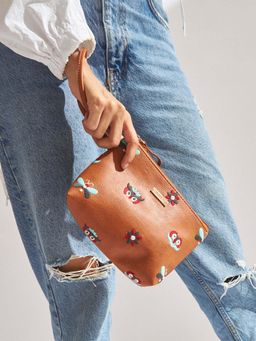 Chumbak - Owl Eyes Embroidered Pouch