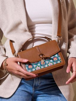 Chumbak - The London Sling Bag With Detachable Strap - Floral