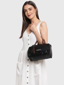 VISMIINTREND - Black Textured Women Handbags