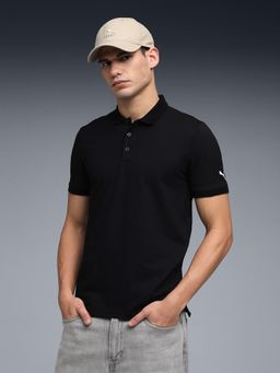 Puma - Essentials Jacquard Men's Collar Polo T-shirt - Black