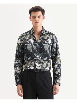 Rare Rabbit - Men's Wyna Viscose Fabric Collared Neck Floral Print Shirt - Multi-Color