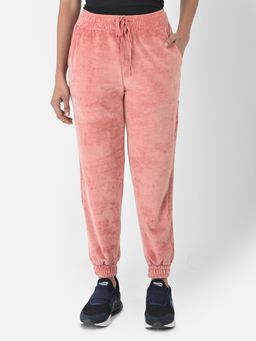 Latin Quarters - Peach Velvet Solid Pant