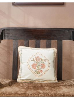 Fabindia - Orange Seher Printed Cotton Cushion Cover (One Size)