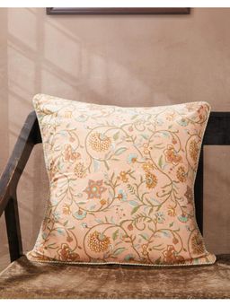 Fabindia - Orange Seher Printed Cotton Cushion Cover (One Size)