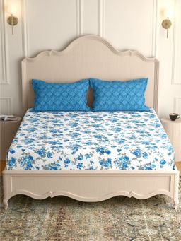 Pure Decor - Elastic Fitted Double bed bedsheet (KING)