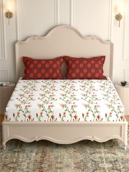 Pure Decor - Elastic Fitted Double bed bedsheet (KING)