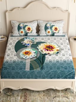 Pure Decor - 7d digital Print Double bed bedsheet (QUEEN)