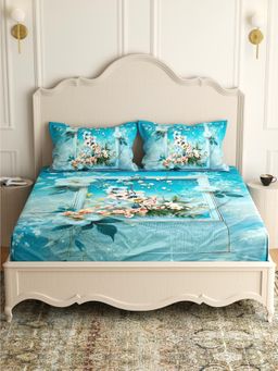 Pure Decor - 7d digital Print Double bed bedsheet (QUEEN)