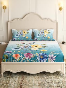 Pure Decor - 7d digital Print Double bed bedsheet (QUEEN)