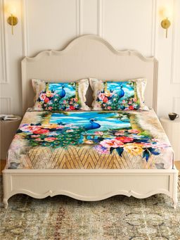 Pure Decor - 7d digital Print Double bed bedsheet (QUEEN)