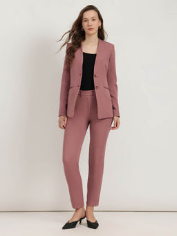 FableStreet - Dusty Pink Solid Co-Ord Set