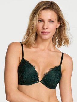 Victoria's Secret - Very Sexy Bombshell Add-2-Cups Rose Lace Shimmer Push-Up Bra