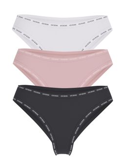 Guess - Multi-Color Cotton Solid Women Briefs (Pack of 3)