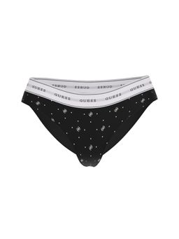 Guess - Black Blended Printed Women Brief