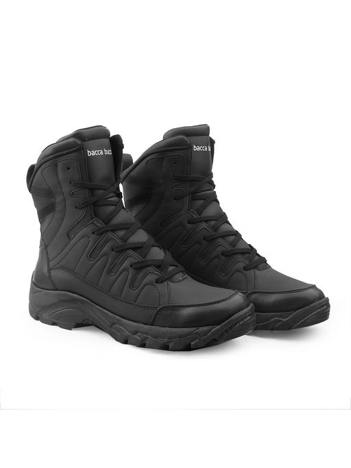 Bacca Bucci Flame 7-Eye Moto Inspired Mild Water Proof Snow Boots