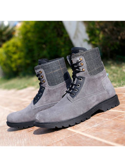 Bacca Bucci - Lethal 7-Eye Genuine Suede Leather Ankle Boots For Men